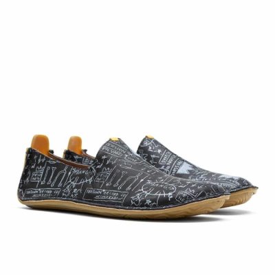 Vivobarefoot Ababa Basquiat - Naisten Vapaa-Ajankengät Mustat - UNV914320